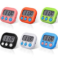 6 Pcs Multi func Electronic Kitchen Classroom Timer (6 Colors)