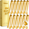 12 PCS Small Serving Tongs (6 inch / Gold 6Pcs)