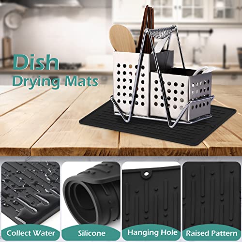 Dish Drying Mats (Black / 6" x 8")