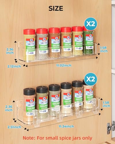 Spice Rack Wall Mount (Clear)
