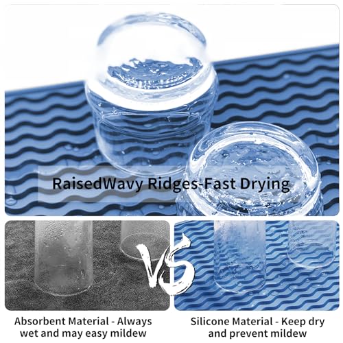 4-in-1 Silicone Mat: Air Fryer & Coffee Maker, 12"x12", Lichen Blue (Lichen Blue / 12" x 12")
