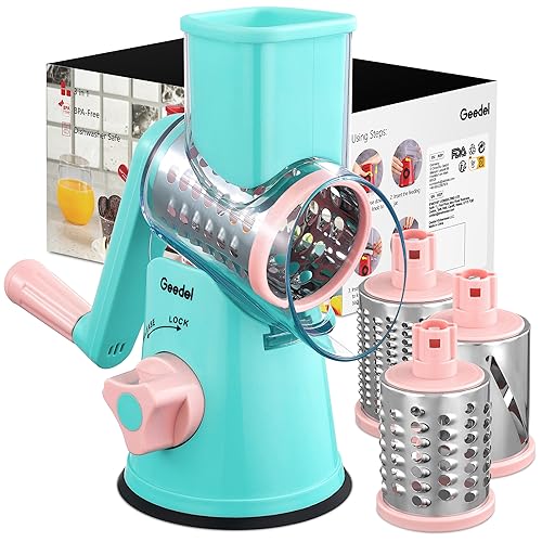 Rotary Cheese Grater (Tiffany / 3 Blades)
