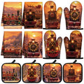 12 Pcs Vintage Christmas Train Kitchen Accessories Set (Christmas Train)