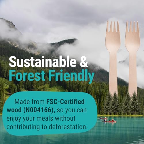 Disposable Wooden Forks (Fork Set)