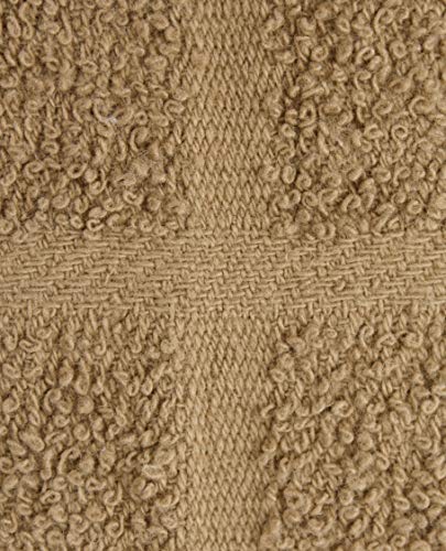 Terry Check Dish Cloth Set (Mocha Brown / 6-Pack - Dish Cloths)