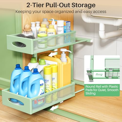 Under Sink Organizer (Green / 1 Pack)