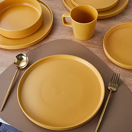 Cleo Modern Stoneware 32 (Dinnerware Set / Service For 8 / Yellow)