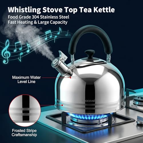 6.3QT Whistling Tea Kettle for Stove Top (6.3 Quarts)