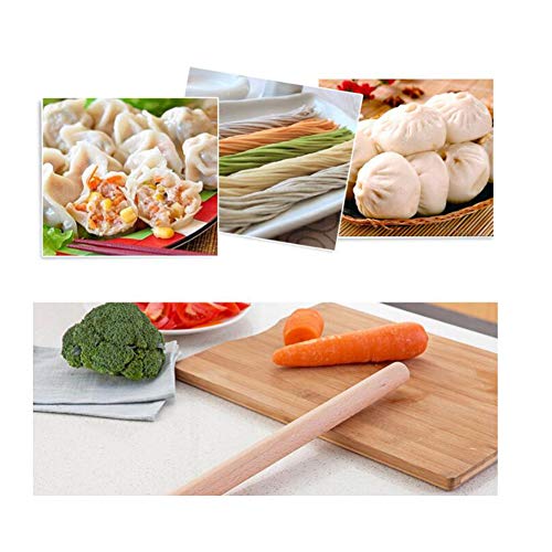 Non stick Rolling Pin Wood Dough Roller Classic for Baking Cookie Pastry Pizza (15.75 Inch)