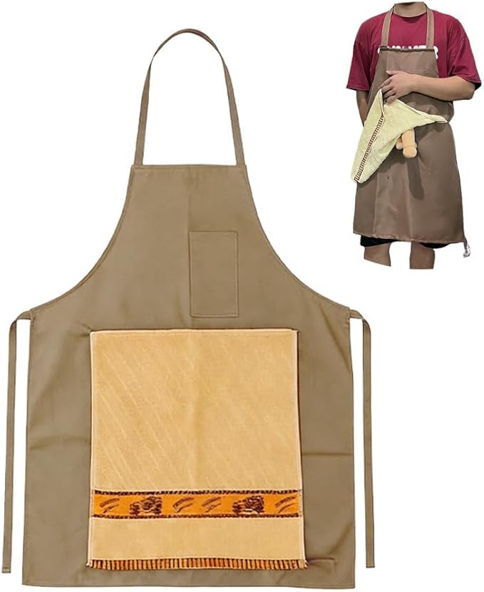 Creative Men's Prank Apron (Light Brown)