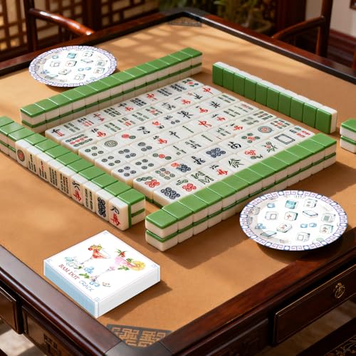 50pcs Mahjong Paper Plates and Napkins Party Supplies