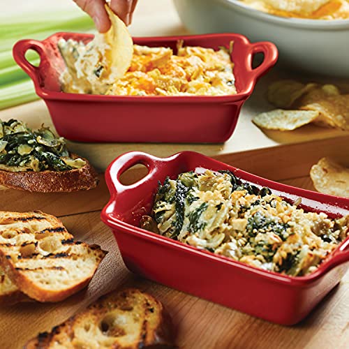 Solid Glaze Ceramics Au Gratin Bakeware (Red)