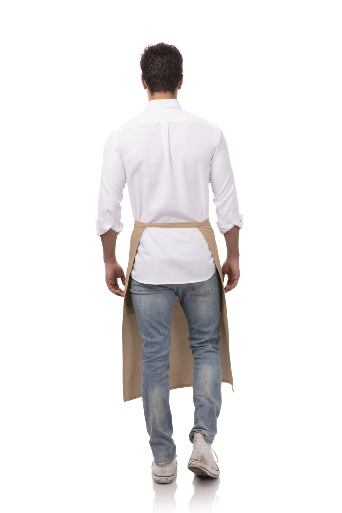 Unisex Two Pocket Bistro Apron (Khaki)