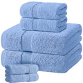 Light Blue Bath Towel Set of 6 (Light Blue / Bath Towel Set)