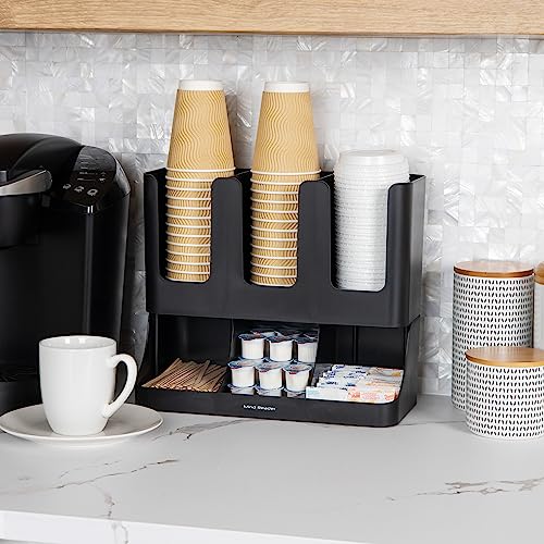 Condiment Station (Black / 6-Compartment, 13" L x 6.4" W x 11.5" H)