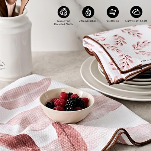 Waffle Kitchen Towel Set of 2 (Terracotta)