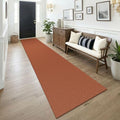 Orange 2.5'x14' Runners Rugs for Hallway (Burnt Orange/Tan / 2'8" x 14' (Runner))