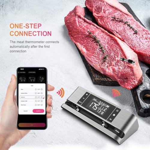 Wireless Smart Meat Thermometer with Dual (single probe)
