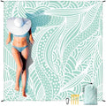 Beach Blanket Waterproof Sandproof Extra Large Beach Mat 79" X 83"