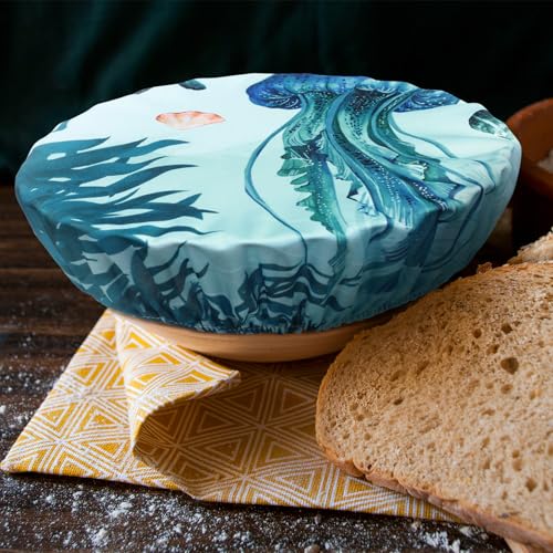 10 Pcs Reusable Bowl Covers in 5 Size (Dark Blue / Ocean)