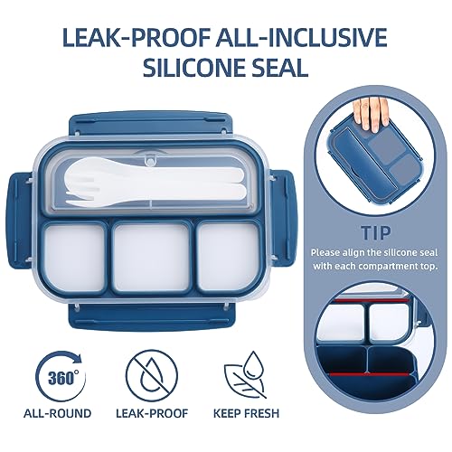 Bento Box Adult Lunch Box (Navy)
