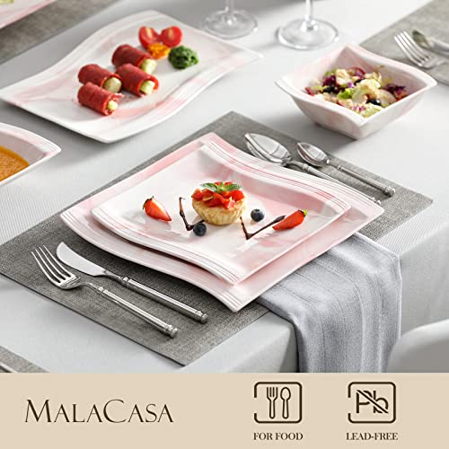 Plates and Bowls Sets (26 Piece(Service for 6) / Pink)