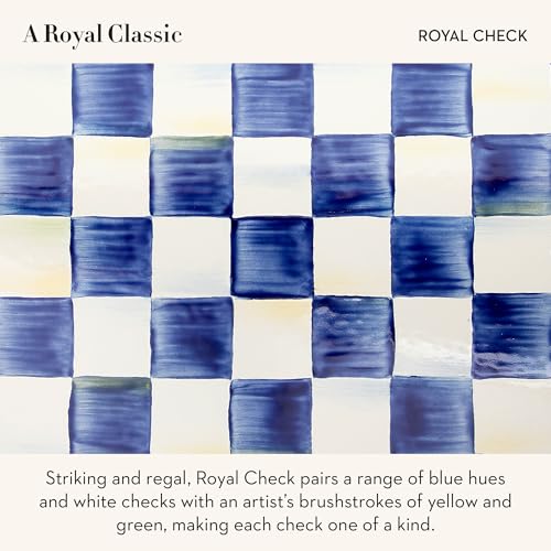 Enamel Dinner Plate (Royal Check / 1 Plate)