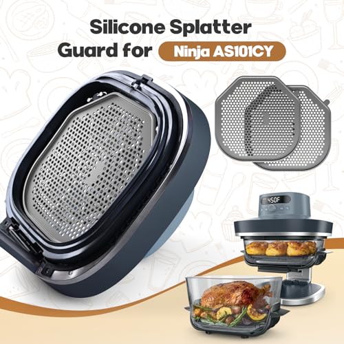 2 PCS Silicone Splatter Shields for Ninja Crispi Pro AS101CY (Gray)