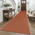Orange 3x16 Runners Rugs for Hallway (Burnt Orange/Tan / 3' x 16' (Runner))
