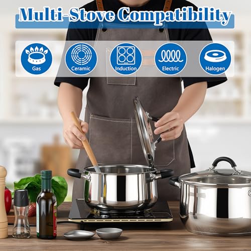5Qt Stainless Steel Stock Pot (5 Quarts)