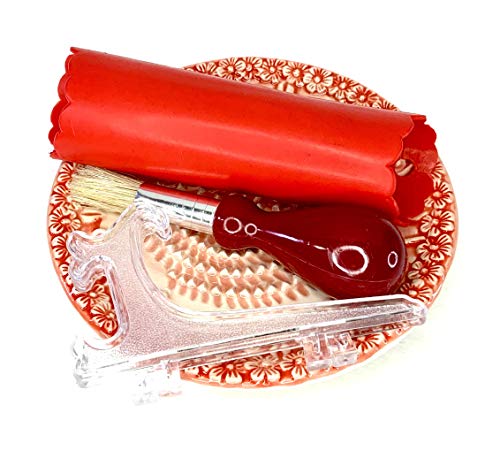 Premium Ceramic Garlic Grater Plate Set