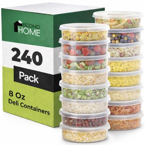 Clear Deli Containers with Lids (8oz)