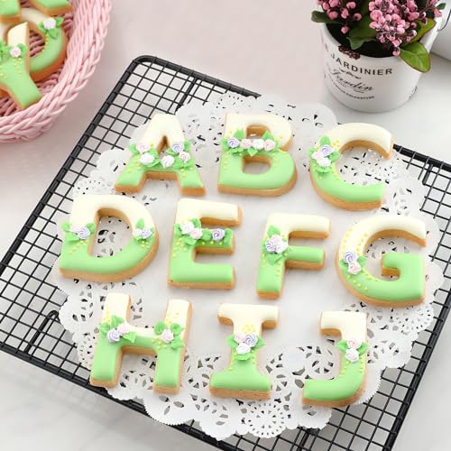 Alphabet Letter Cookie Cutters Shapes Large 3 Inch (3 Inch Letters - 26Pcs)