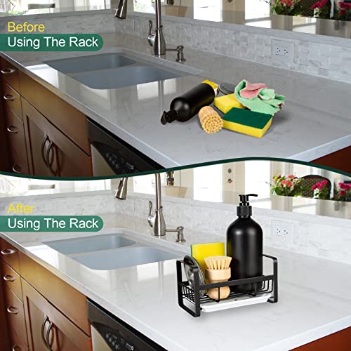 Sponge Holder for Kitchen Sink (Sponge Holder / Black)