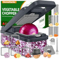 Veggie Chopper Vegetable Cutter (Gray / 10 blades)