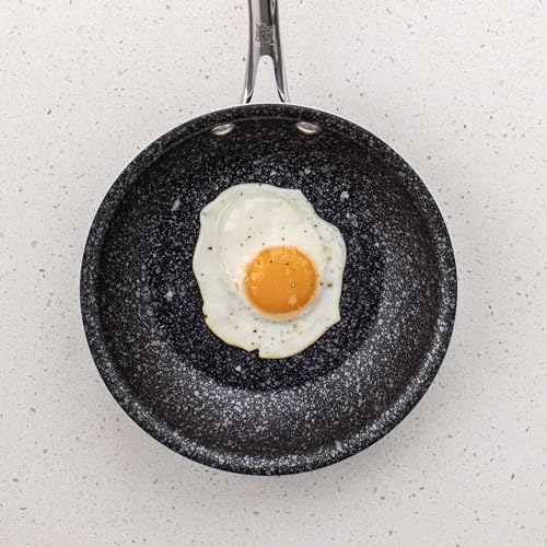 Basalt Aluminum Saute Skillet (8-Inch / Nonstick Ceramic Coating)