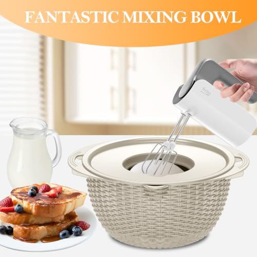 4 1 Colander with Bowl Set (Beige)