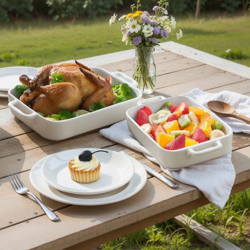 Casserole Dishes for Oven (White 02)