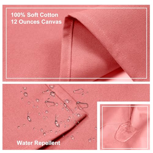 Chef Apron for Women Men with Large Pockets (Pink)