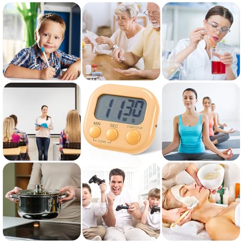 30 Pcs Multi func Electronic Kitchen Classroom Timer (10 Colors)