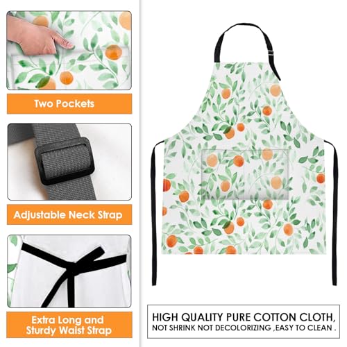 Apron with Pockets (Leaves Fruit)