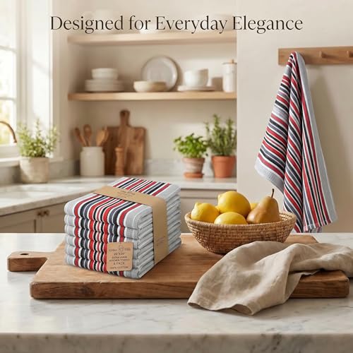 Kitchen Towels Cotton Dish Towels 20”x30” (20" x 30" (Set of 6) / 066 Gray)