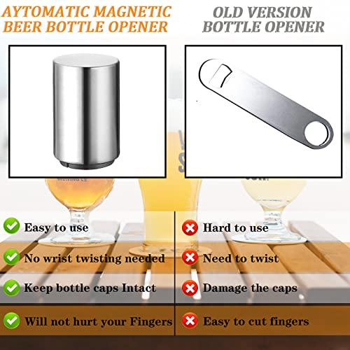 Portable Push Down Magnetic Beer Bottle Openers (8pcs/pack)
