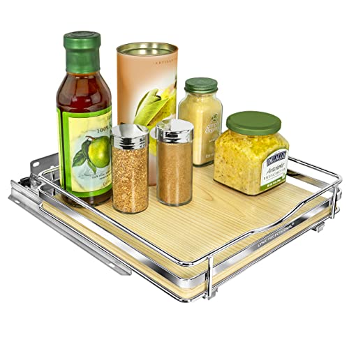 lite™ Pull Out Spice Organization for Cabinets (Wood / 10-1/4" - 1 Tier)