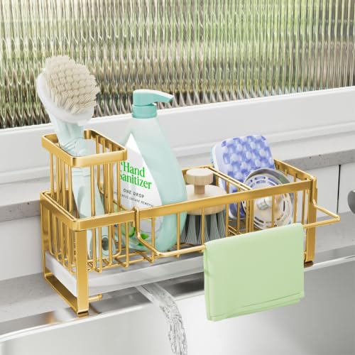 Sponge Holder for Kitchen Sink (Gold / Medium)
