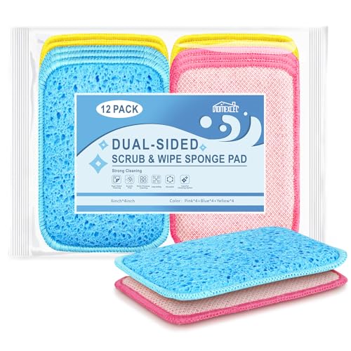 12PK Scrub&Wipe Cloths (Multicolor)