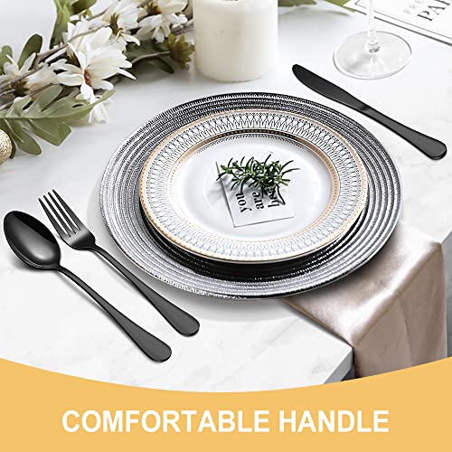 Black Silverware Set for 8 (Black)