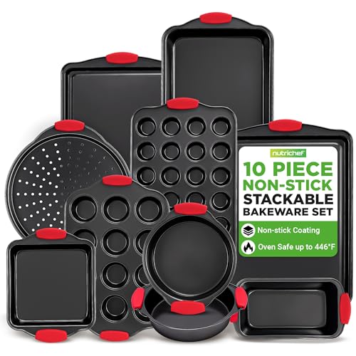 10 Piece Nonstick Kitchen Oven Baking Pans (10-Piece Set)