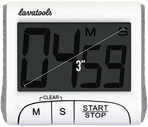 KT1 Digital Kitchen Timer & Stopwatch (Milk)