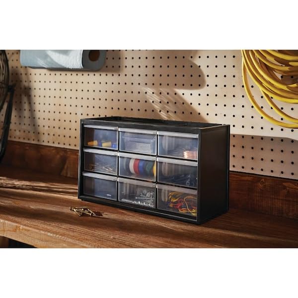 Plastic Storage Organizer Bin System (9 Bins (Pack of 1) / 9 Bins)